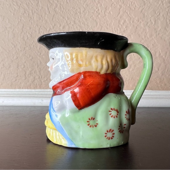 Vintage 1940's Elizabethan Toby Mug, Made in Occupied Japan Porcelain, Japanese - Picture 6 of 9